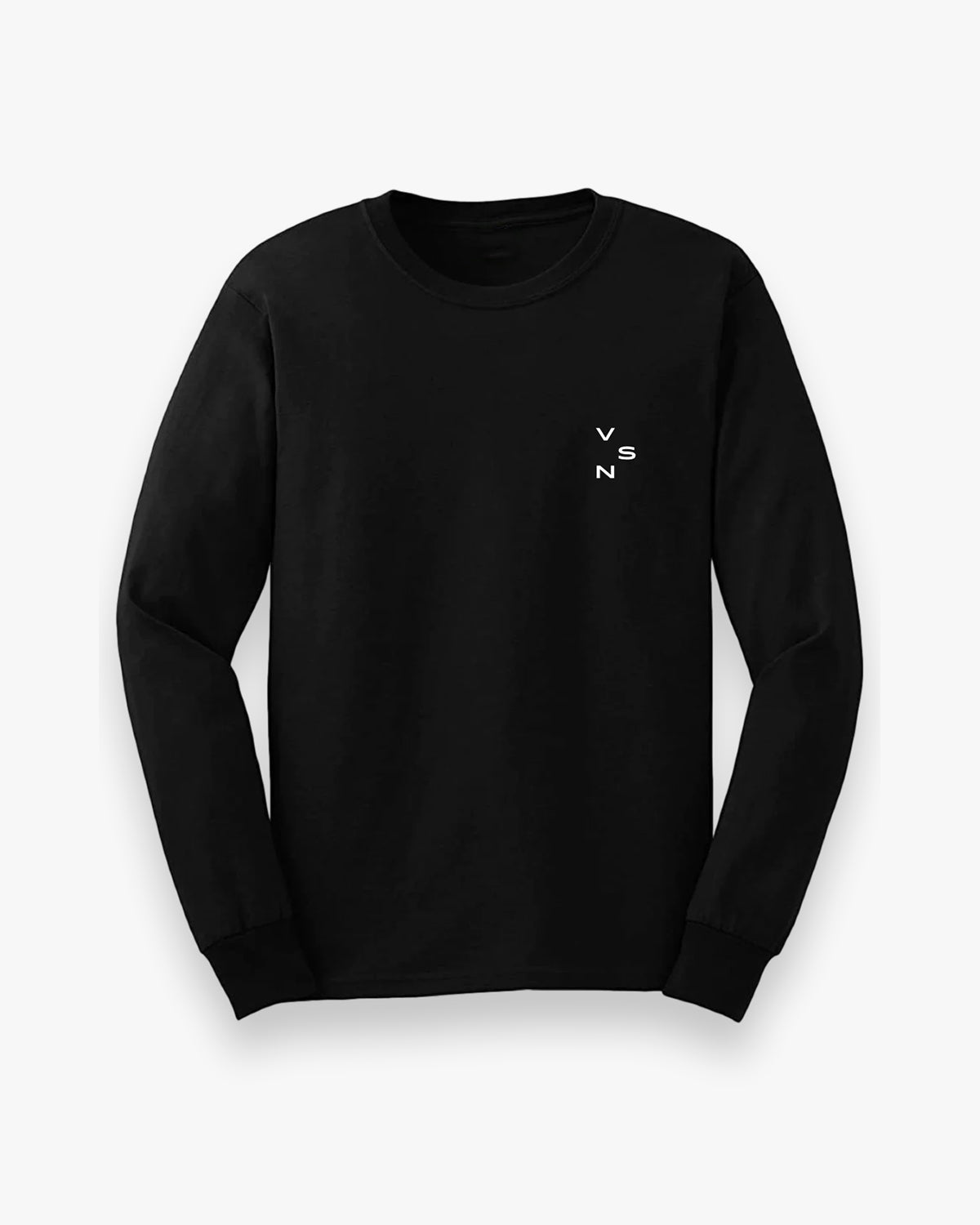 VSN LONGSLEEVE LOGO TEE · BLACK