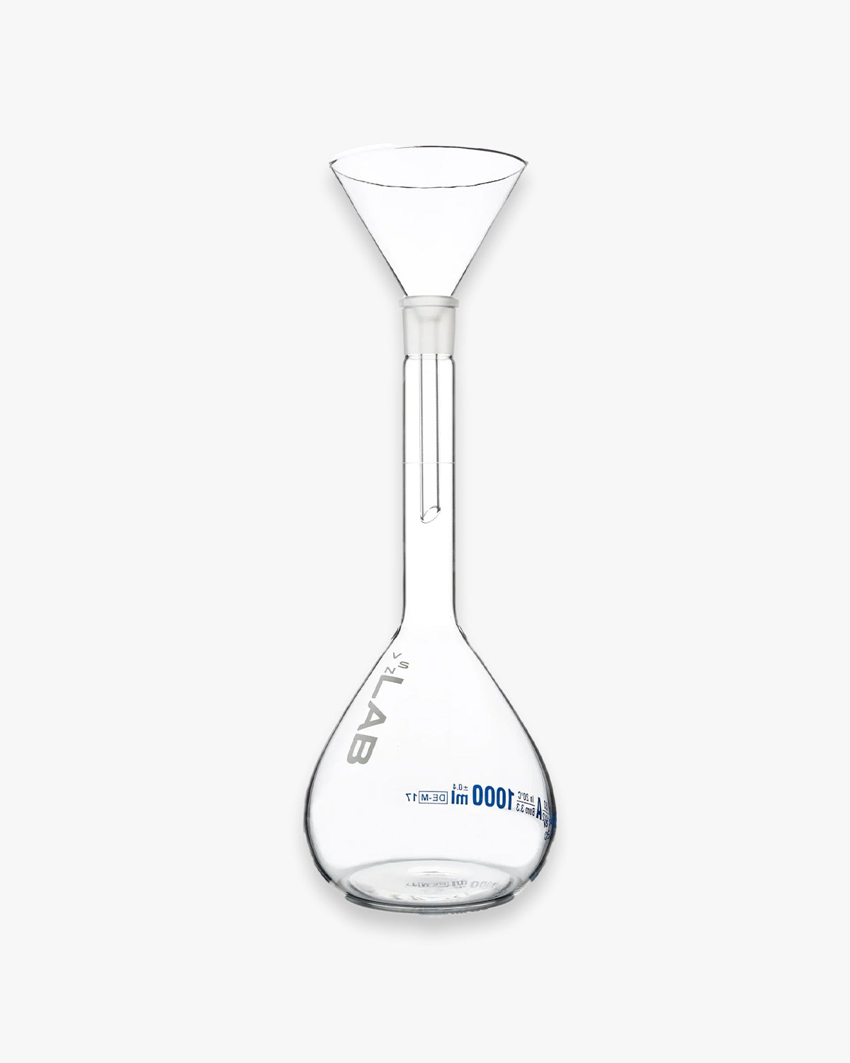 VSN LAB Volumetric Flask with PP Stopper - Half bottle decanter